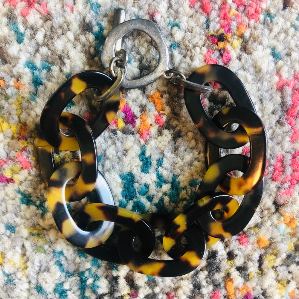 Tortoiseshell Cable Link Bracelet